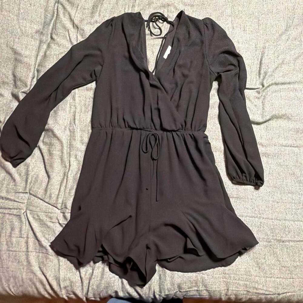 Gianni Bini Women's Black and Grey Playsuit-romper